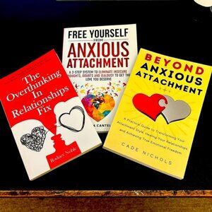Anxious attachment relationship self help books ((bundle of 3)) new books!!